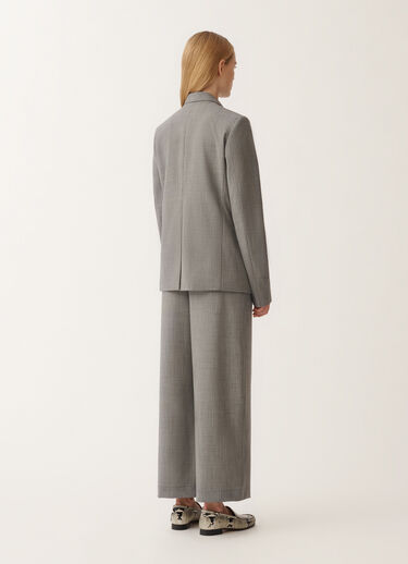 Fabiana Filippi Cool wool double-breasted jacket, melange rock GREY GCD265F227L2960000