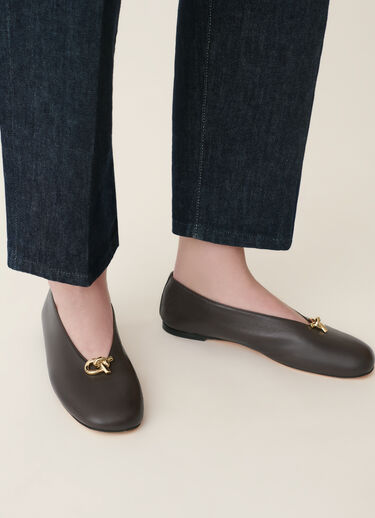 Fabiana Filippi Ballerines en nappa, ébène ébène ASD216A816M5120000
