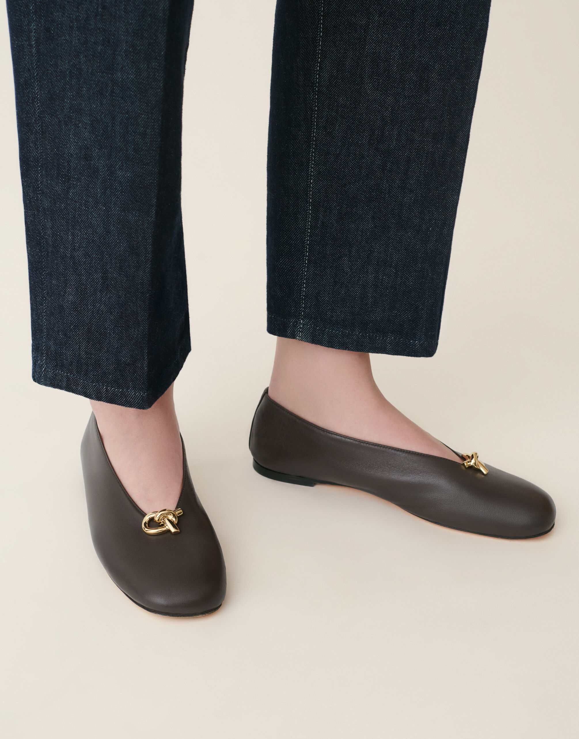Fabiana Filippi Ballerines en nappa, ébène ébène ASD216A816M5120000