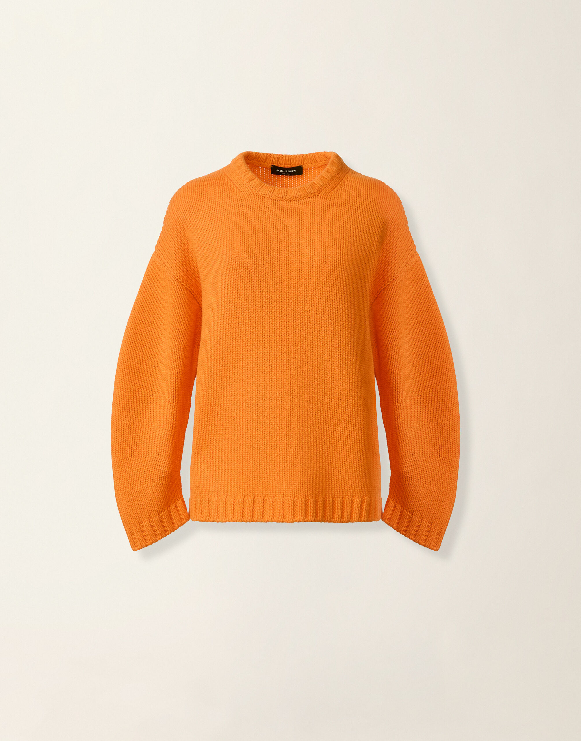 Platinum-Pullover mit Rundhalsausschnitt, Vitaminorange Fabiana Filippi Platinum-Pullover mit Rundhalsausschnitt, Vitaminorange Vitaminorange MAD226F016N1280000