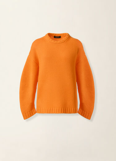Platinum-Pullover mit Rundhalsausschnitt, Vitaminorange Fabiana Filippi Platinum-Pullover mit Rundhalsausschnitt, Vitaminorange Vitaminorange MAD226F016N1280000