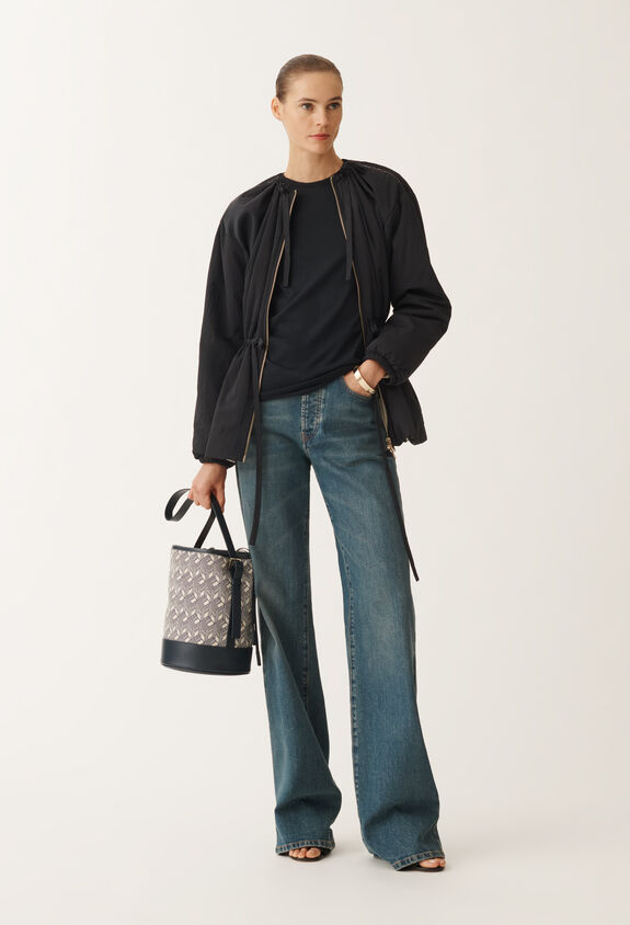 Fabiana Filippi Wavy technical jacket, midnight blue BLUE CTD275F721L3400000