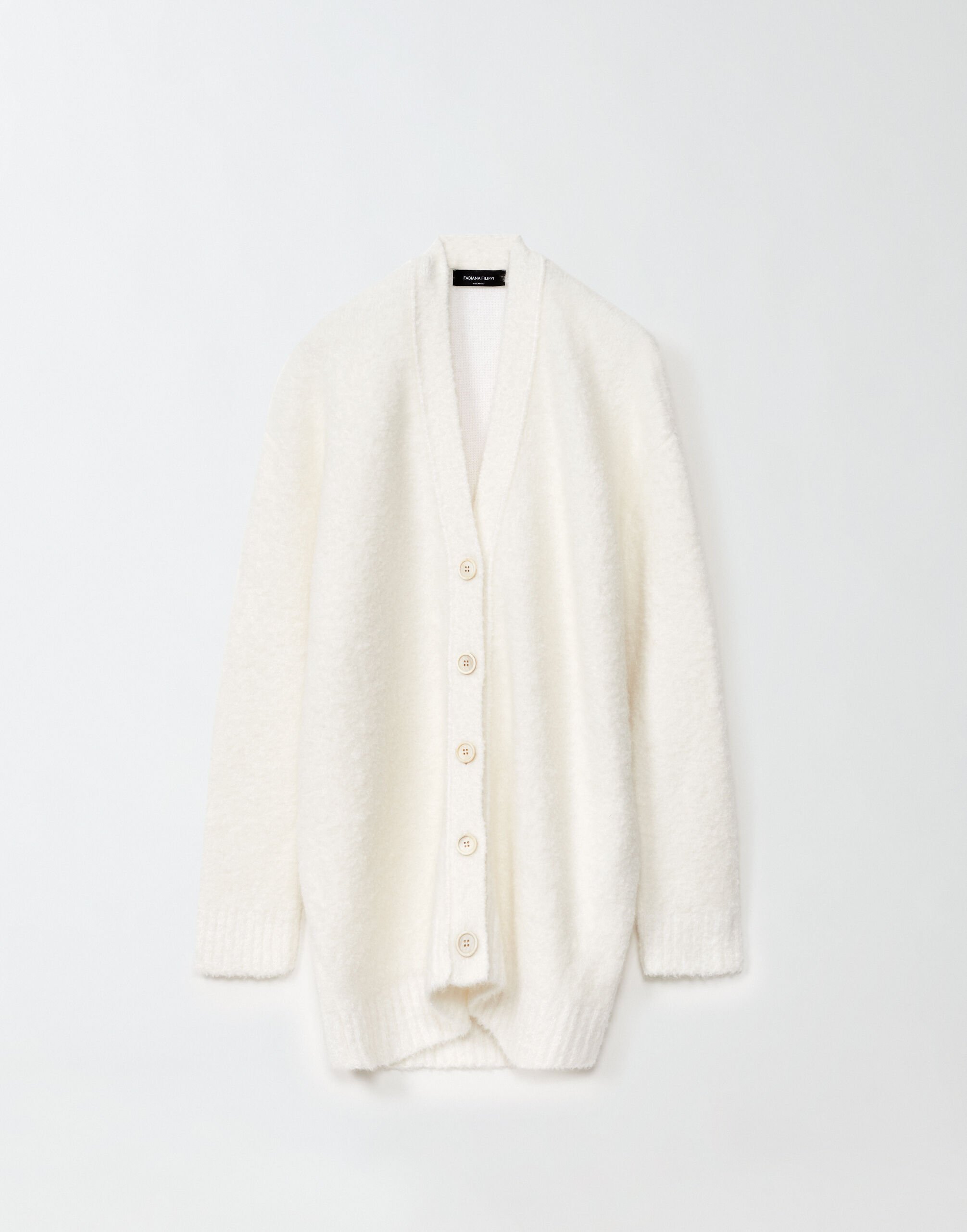 White silk cardigan on sale