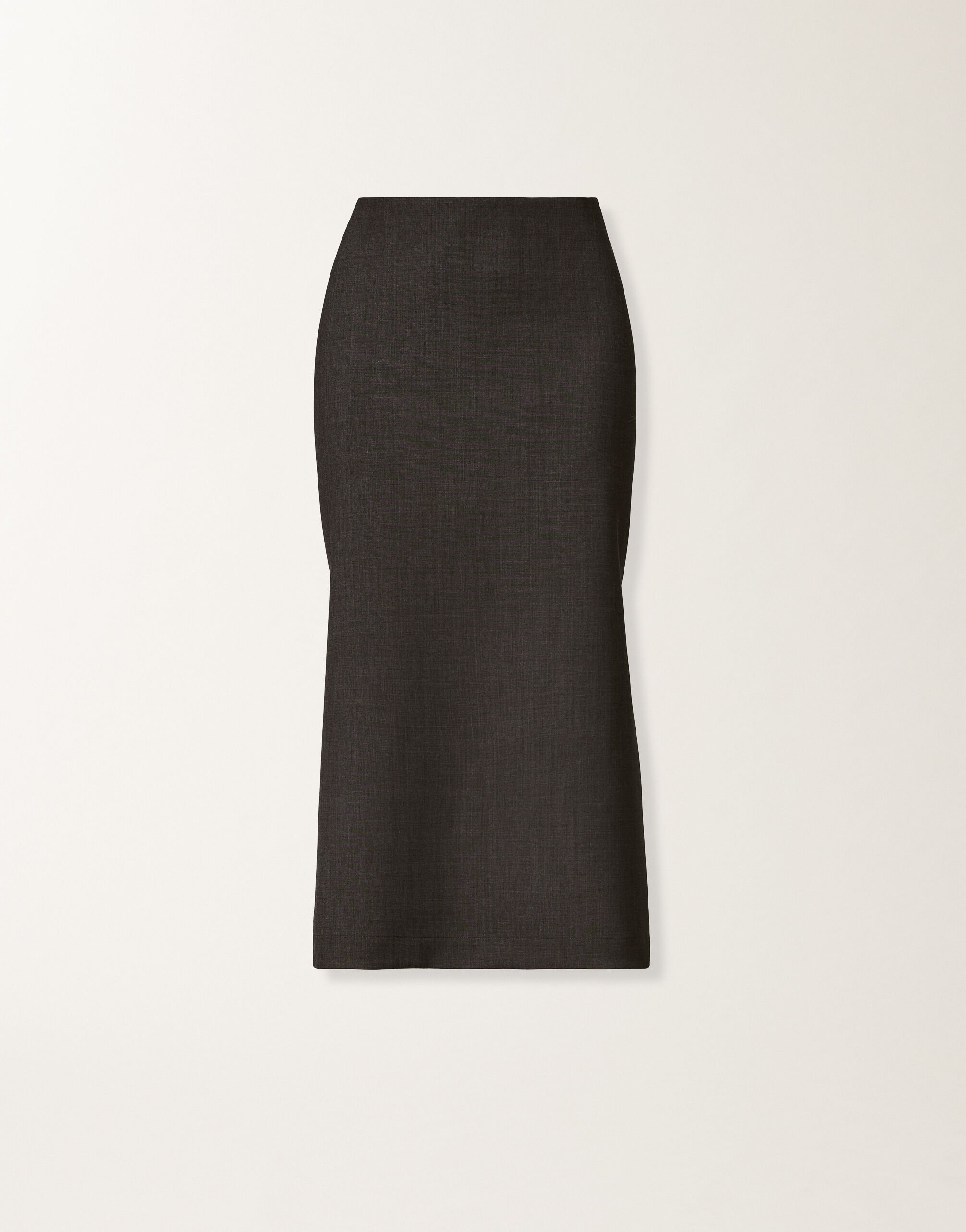 Fabiana Filippi Bi-stretch fresco wool skirt, slate Grey GND225F807L6120000