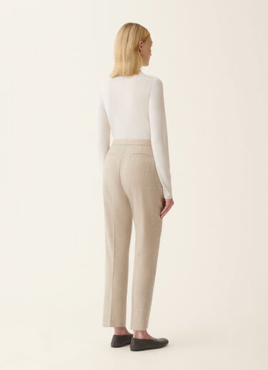 Regular-fit flannel trousers, greige Fabiana Filippi Regular-fit flannel trousers, greige Greige PAD226F326M3780000