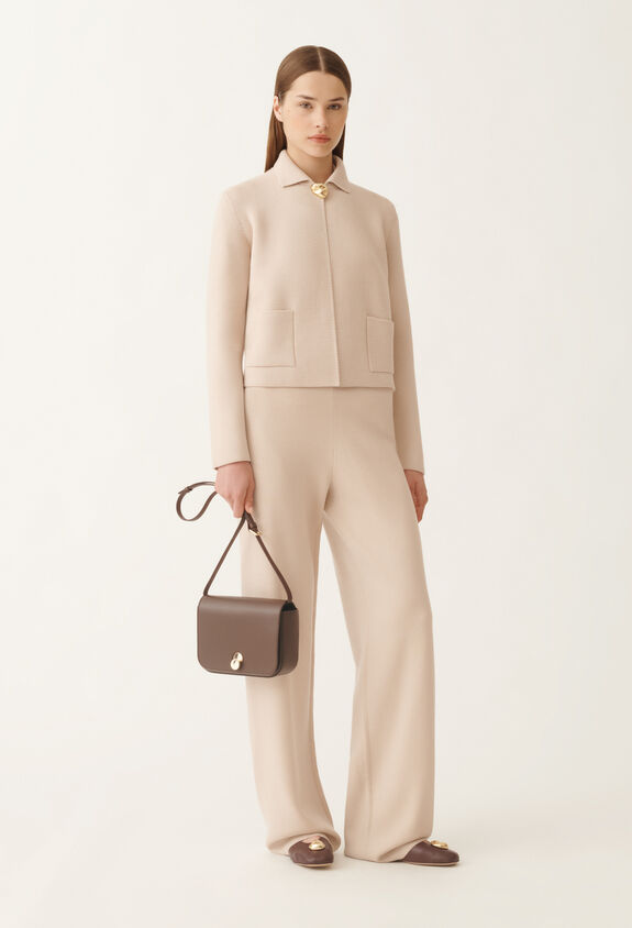 Fabiana Filippi Merino wool jacket, cream PINK GCD215F194D4620000