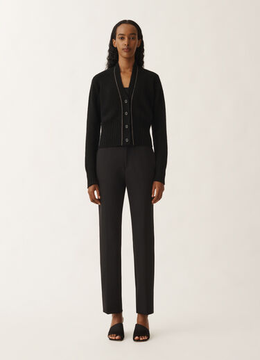 Fabiana Filippi Cardigan en gaze de cachemire, noir NOIR MAD265F038L1610000