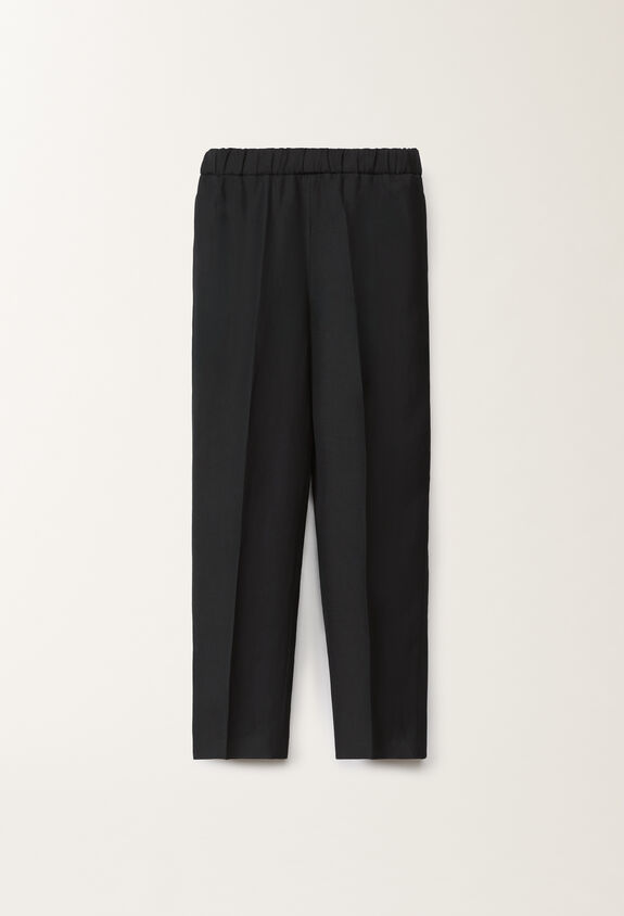 Fabiana Filippi Orvieto linen and viscose trousers, midnight blue BLUE PAD275F827D5440000