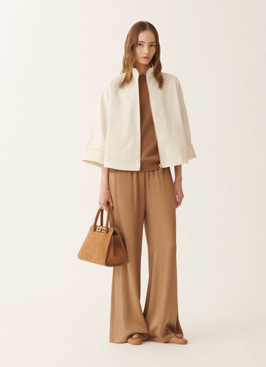 Fabiana Filippi Cotton and linen sweater with sequins, wicker Wicker MAD266F490D2730000