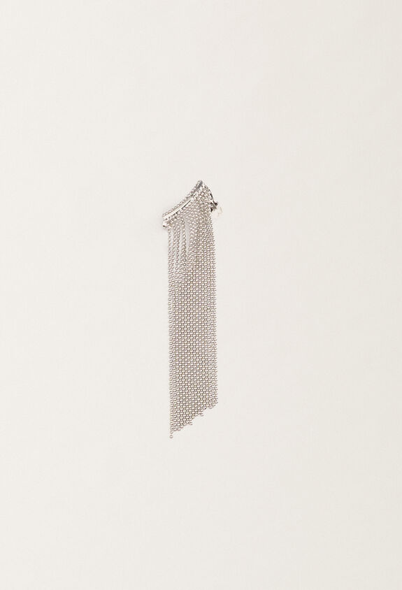 Fabiana Filippi Boucles d’oreilles à franges en fil diamanté, nickel ARGENT BXD265A944L2700000