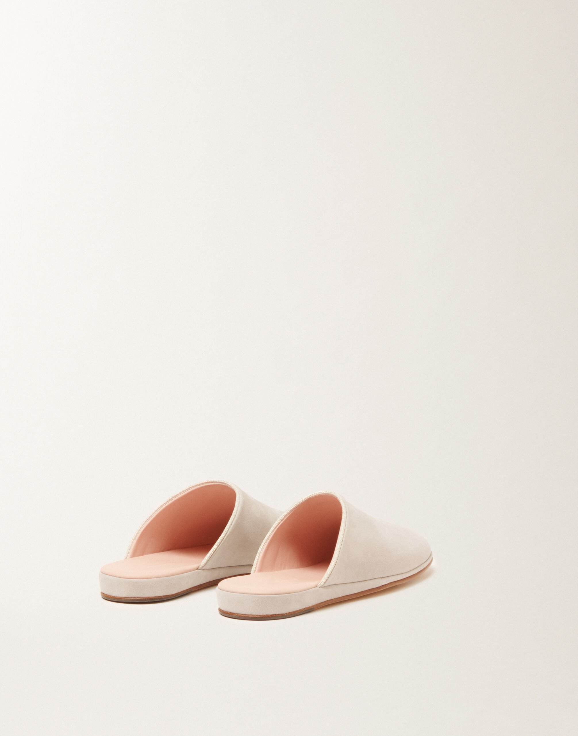 Fabiana Filippi Suede slippers in ice grey Gray ASD266A820M0200000