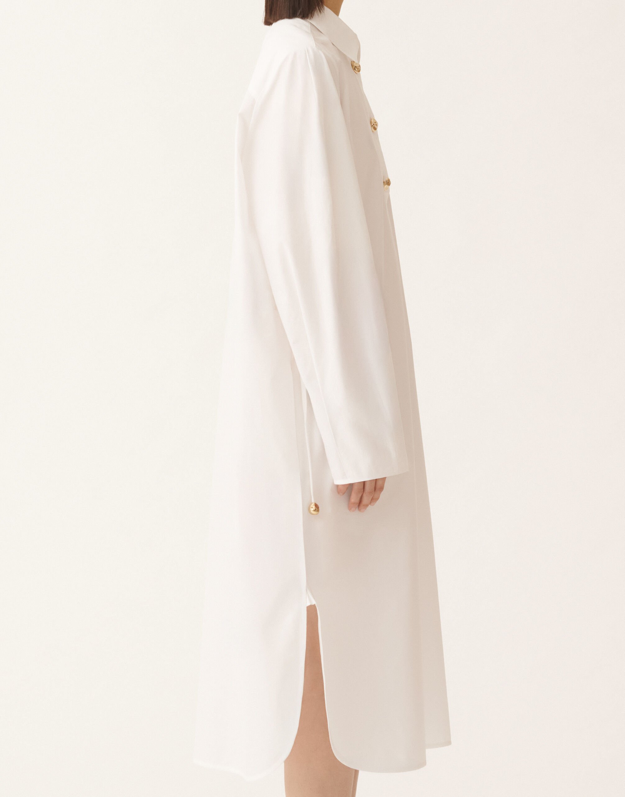 Fabiana Filippi Poplin-Kleid, optisches Weiß Weiß ABD215F174D6500000