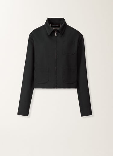 Fabiana Filippi Boxy jacket in midnight blue Milano stitch jersey Blue GCD266F208L7470000