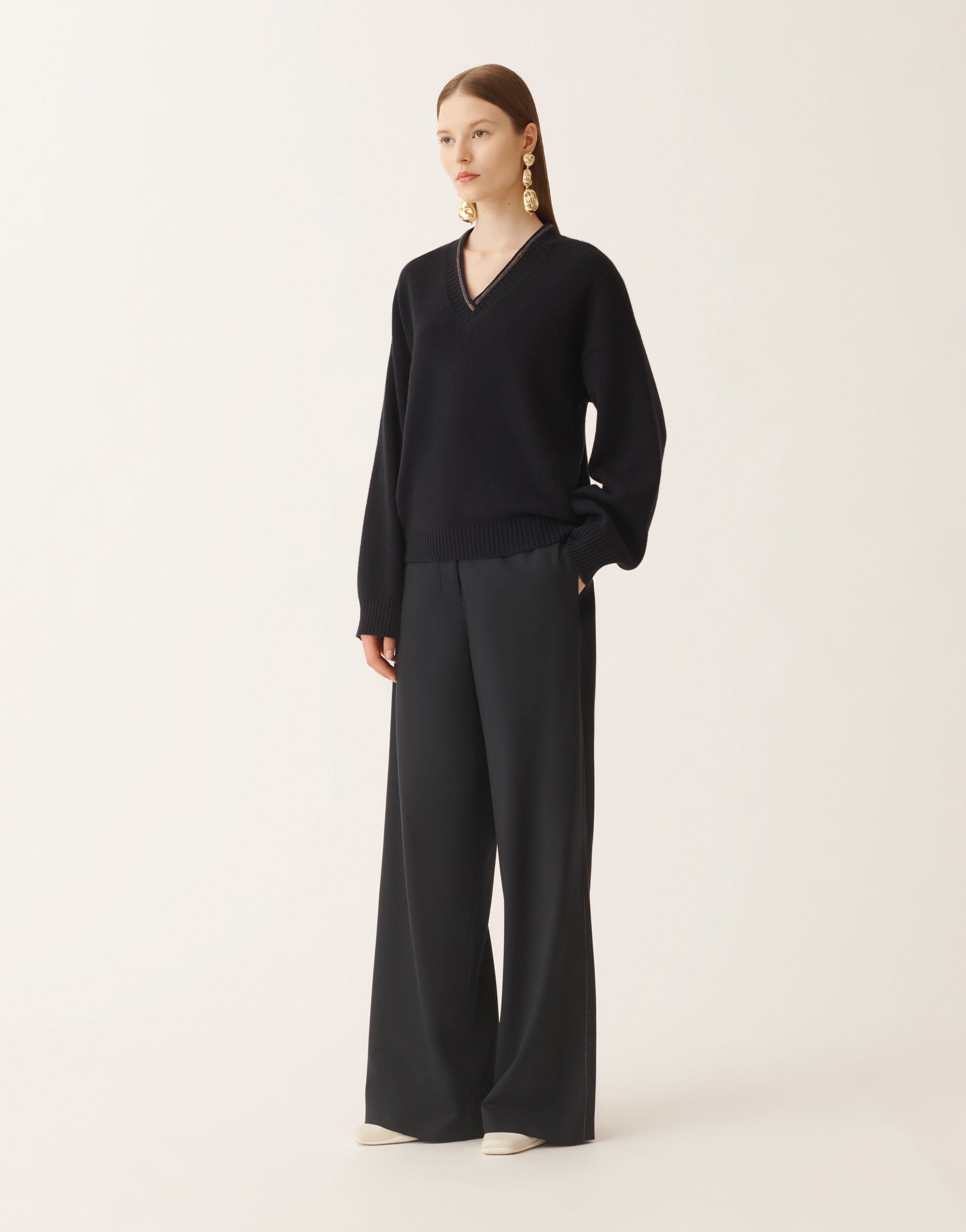 Fabiana Filippi Maglia in Platinum, blu notte Blu MAD225F467L5170000