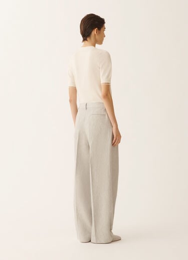 Fabiana Filippi Fil coupé drop tailoring pants, ice Gray PAD266F367D9570000