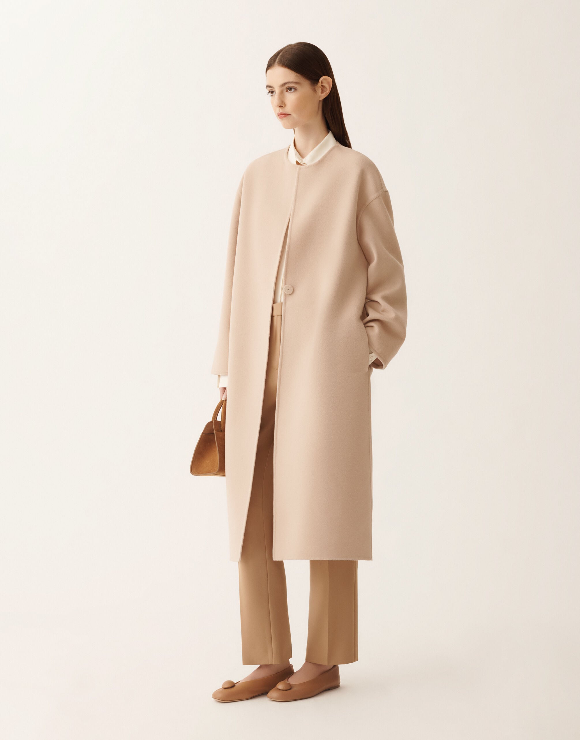 Double wool coat, kasha for Women | Fabiana Filippi®