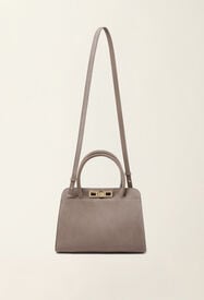 Fabiana Filippi Petit sac à main en daim, moka meringue Moka meringue BGD216A853M5000000