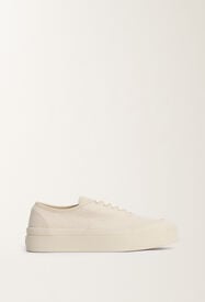 Fabiana Filippi Canvas and nappa leather sneakers, putty WHITE ASD265A961L2710000