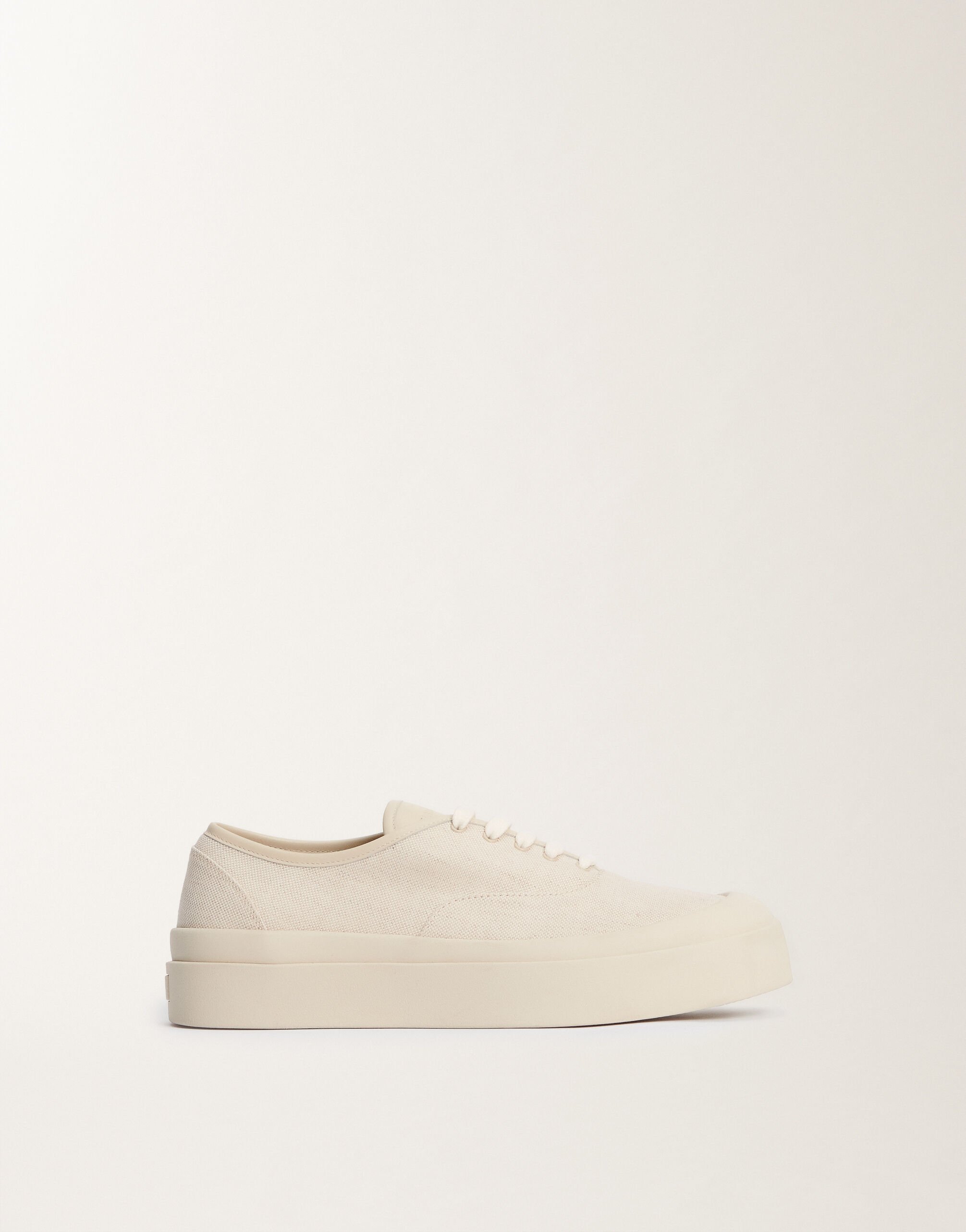 Fabiana Filippi Canvas and nappa leather sneakers, putty WHITE ASD265A961L2710000
