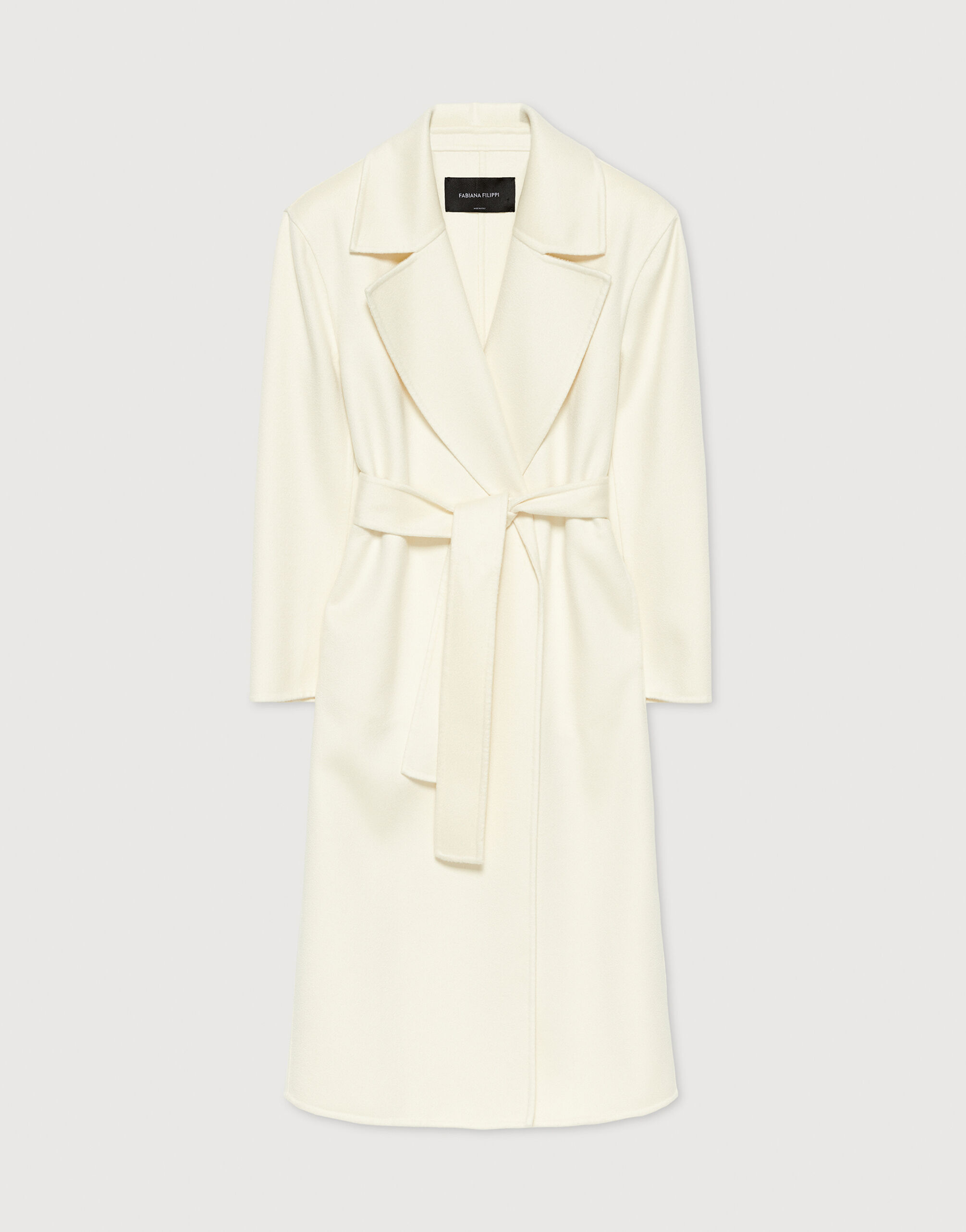 Natural cashmere topcoat natural white Coats for Women Fabiana