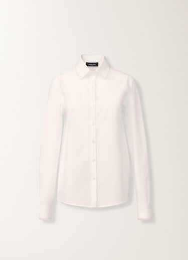 Fabiana Filippi Bluse aus Popeline, weiß Weiß CAD215F233L5820000