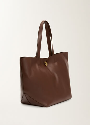 Fabiana Filippi Eclissi smooth nappa leather tote bag, ebony BROWN BGD215A906L8020000