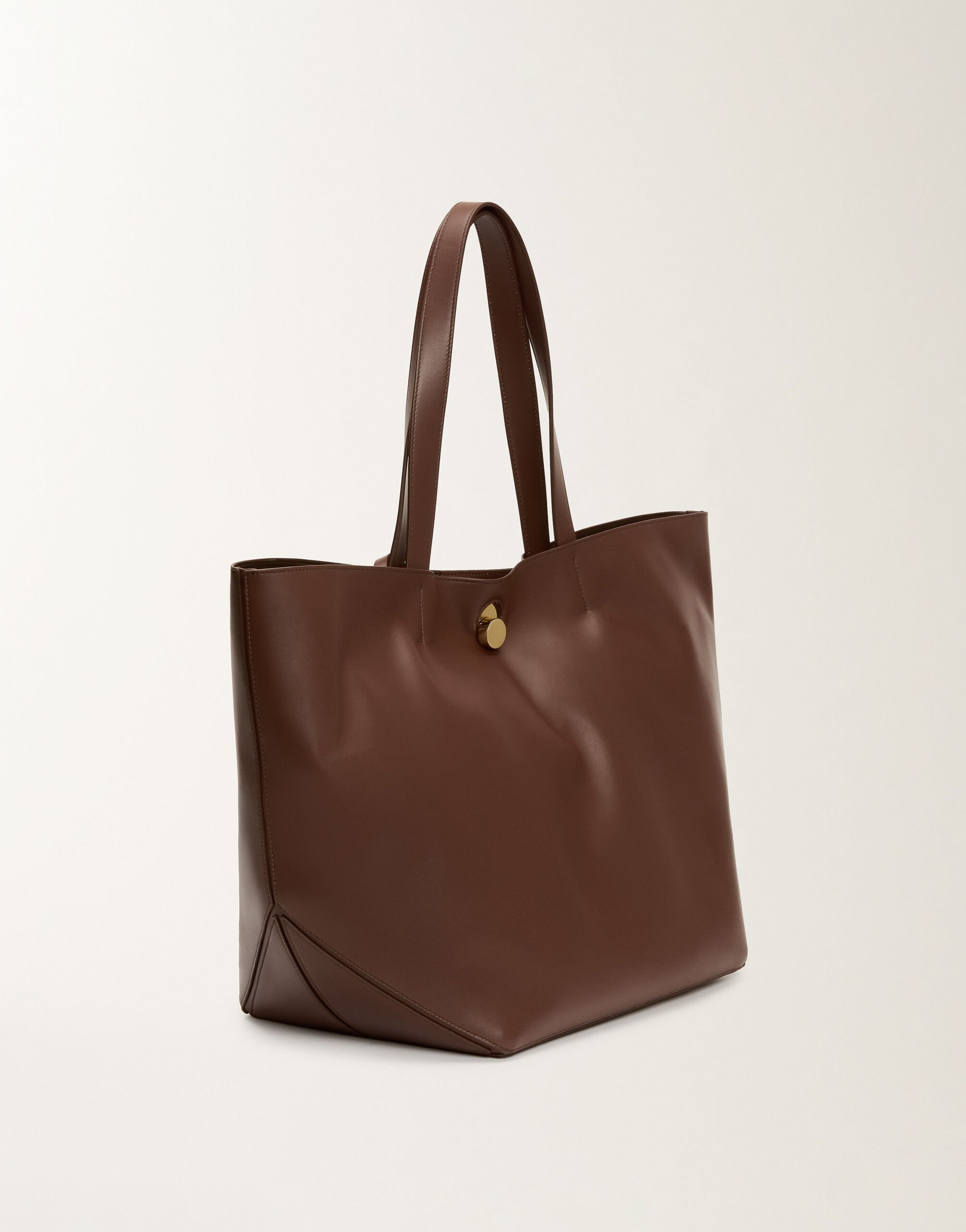 Fabiana Filippi Eclissi smooth nappa leather tote bag, ebony BROWN BGD215A906L8020000
