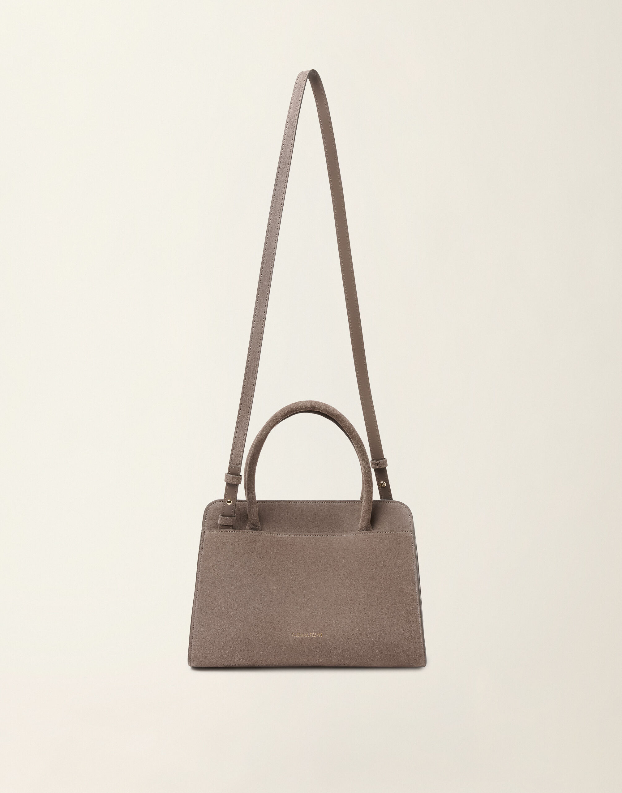 Fabiana Filippi Petit sac à main en daim, moka meringue Moka meringue BGD216A853M5000000