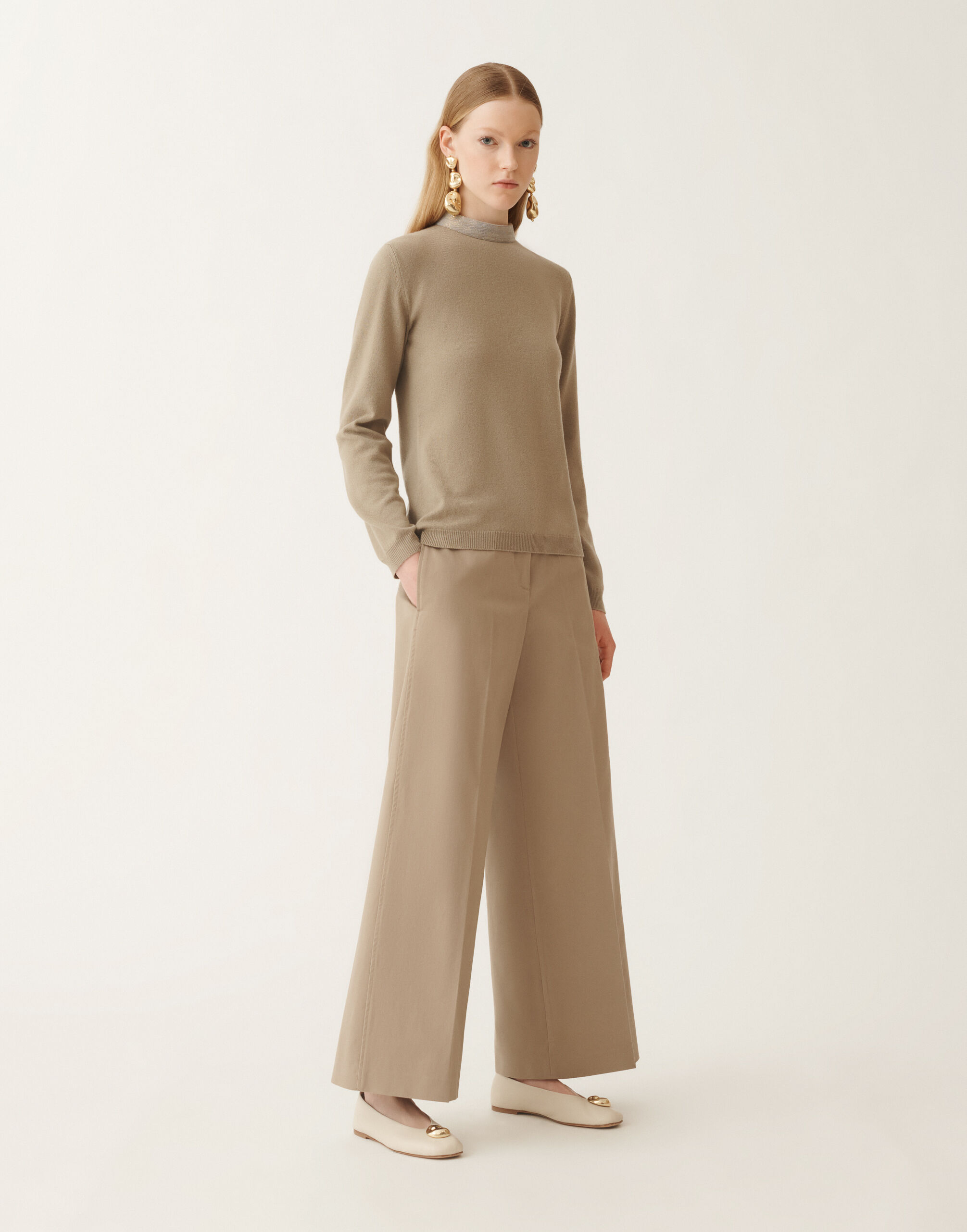 Fabiana Filippi Maglia in Platinum, oliva VERDE MAD215F092L5170000