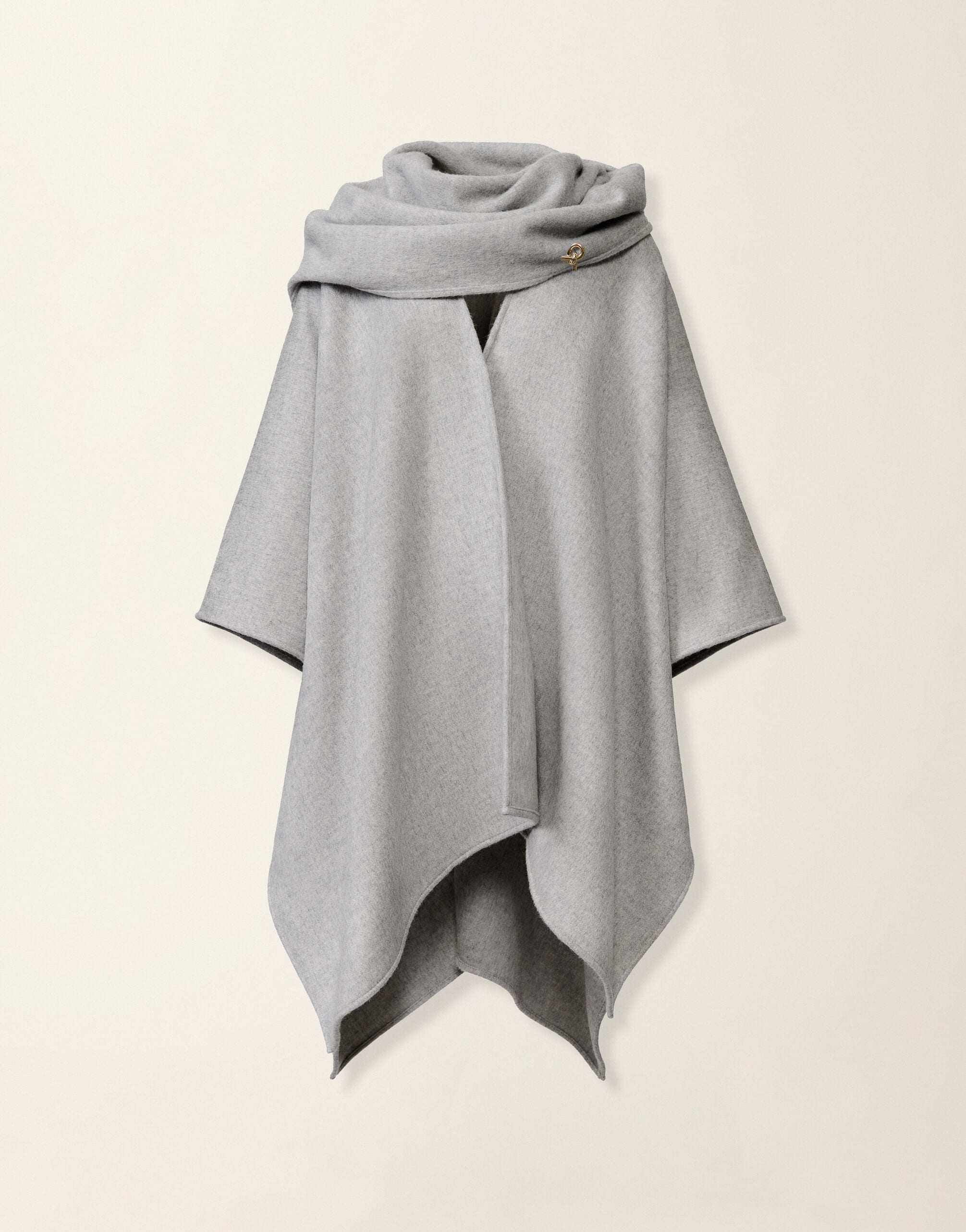 Fabiana Filippi Cape aus Donegal-Garn mit Lurex, granit Granit SAD216A907M5370000