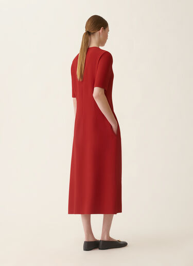 Fabiana Filippi Abito in cady, rosso Rosso ABD216F148D8700000