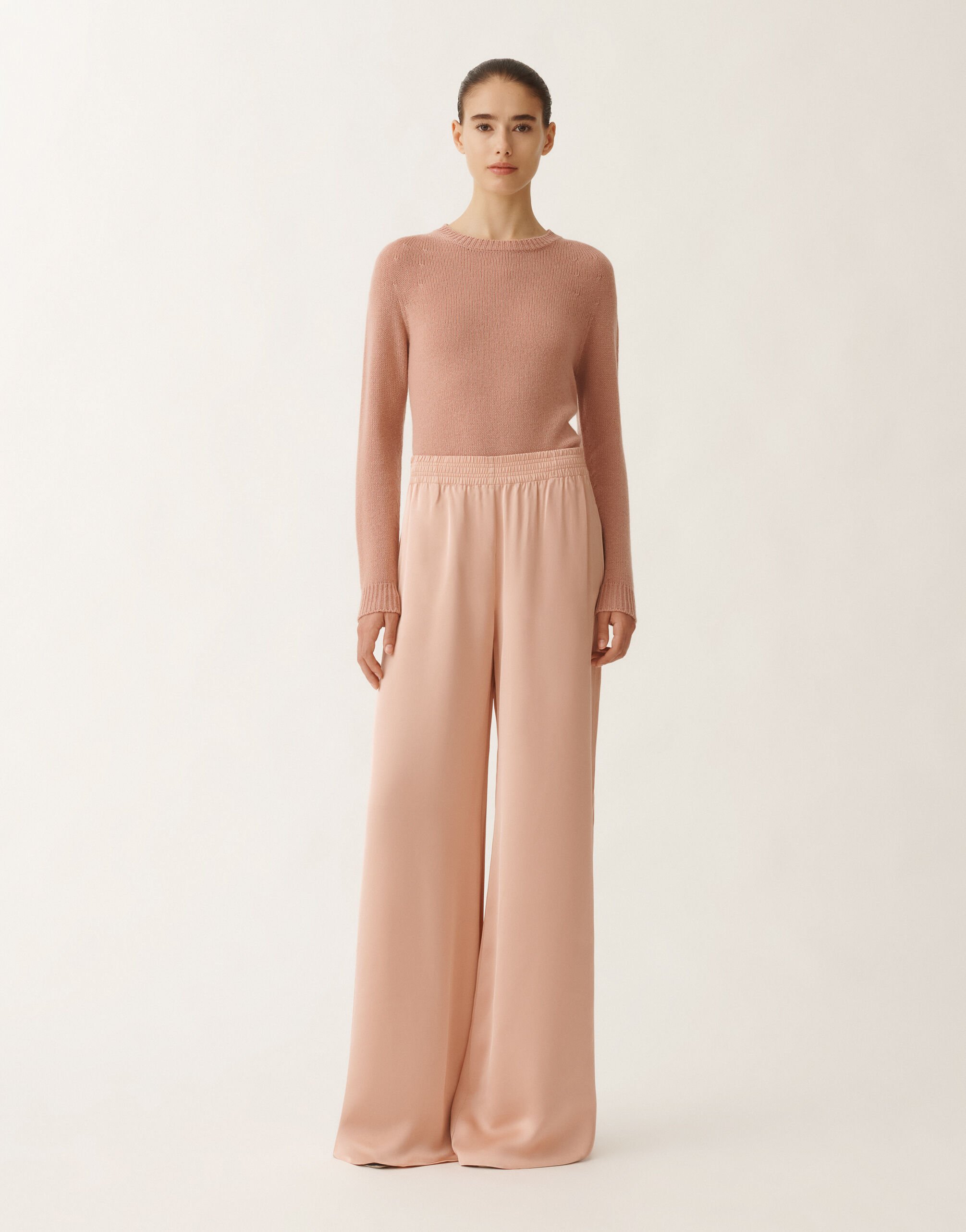 Fabiana Filippi Jogginghose Amelia aus fließendem Viskosegewebe, blush ROSA PAD265F291D6230000