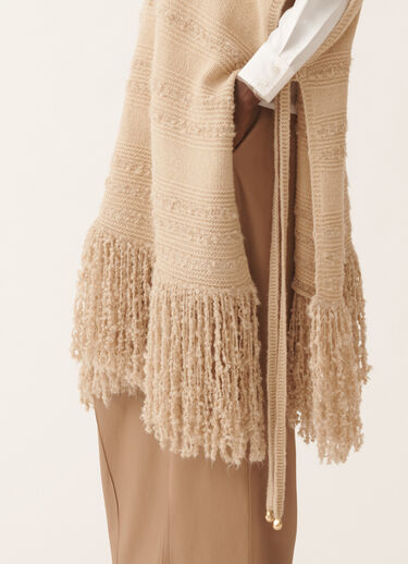 Fabiana Filippi Camel cape, albino BROWN MAD215F118L5010000