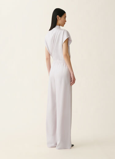 Amelia Hose aus glänzendem Enver-Satin, steinfarben Fabiana Filippi Amelia Hose aus glänzendem Enver-Satin, steinfarben Steinfarben PAD216F291D9820000