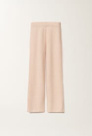Fabiana Filippi Cotton and linen trousers with sequins, dusty pink PINK PAD265F351D2730000