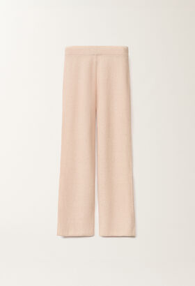 Fabiana Filippi SEQUIN STRAIGHT LEG KNIT TROUSERS BLACK PAD265F326D4320000