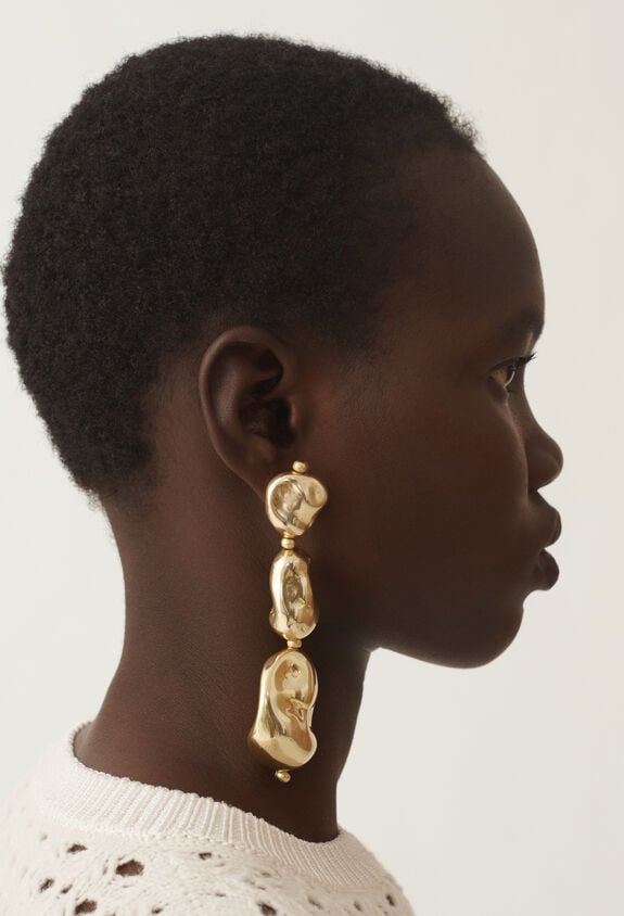 Fabiana Filippi Three-nugget earrings GOLD BXD215A840L8390000