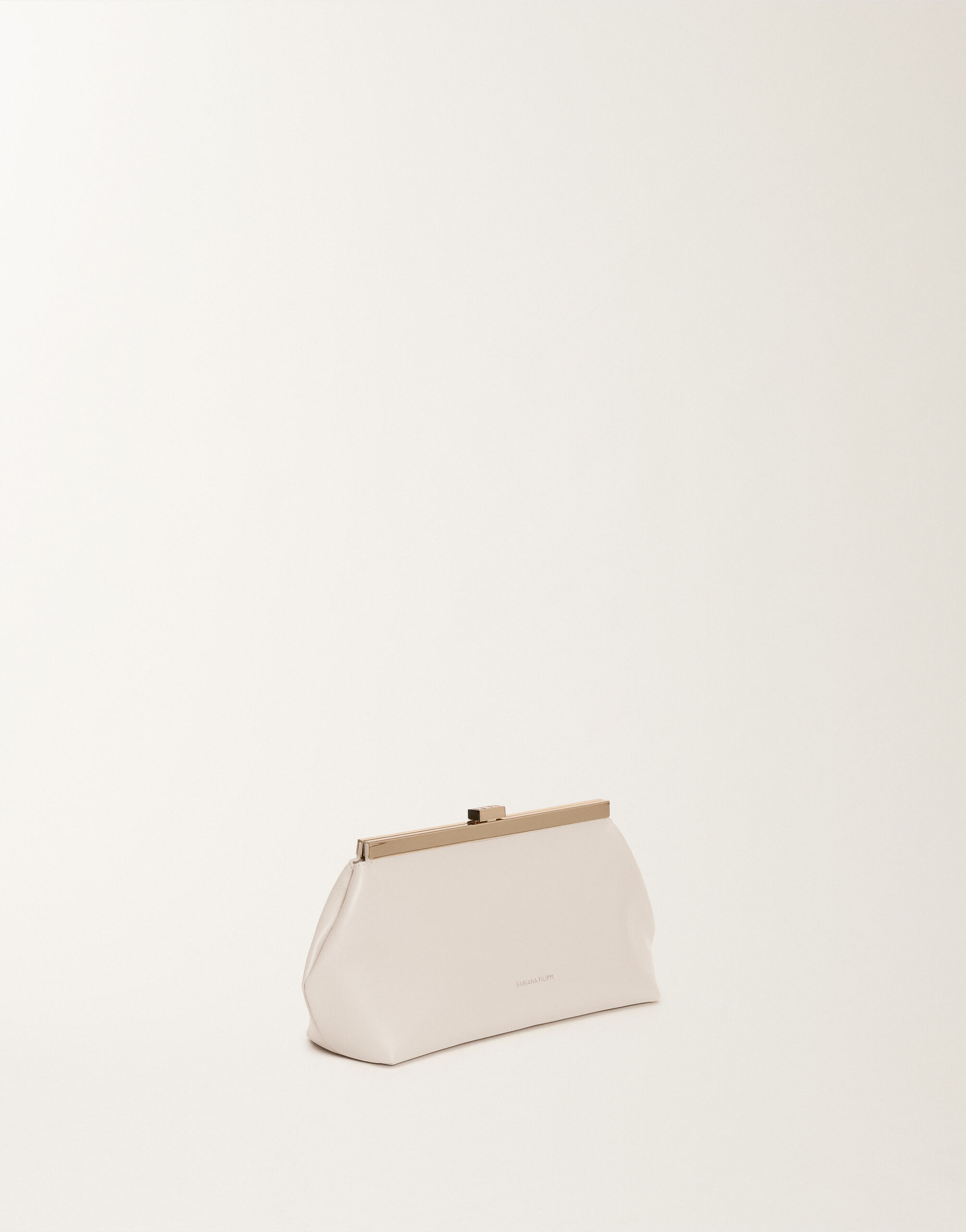 Fabiana Filippi Nappa leather clutch, butter BUTTER BGD265A849L2120000