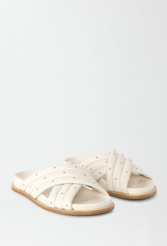 Fabiana Filippi PADDED NAPPA QUILTED SANDAL BUTTER ASD274A930H1370000