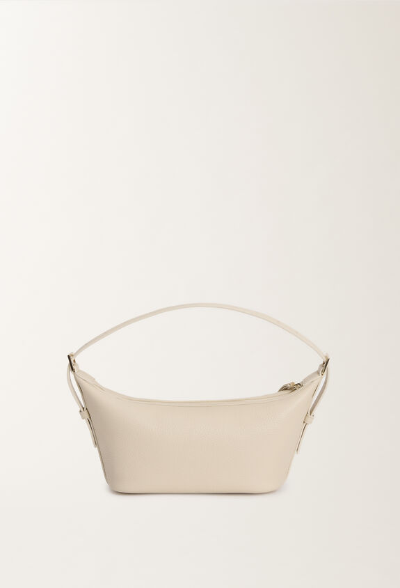 Fabiana Filippi Grained leather mini hobo bag, vanilla VANILLA BGD275A081L4270000