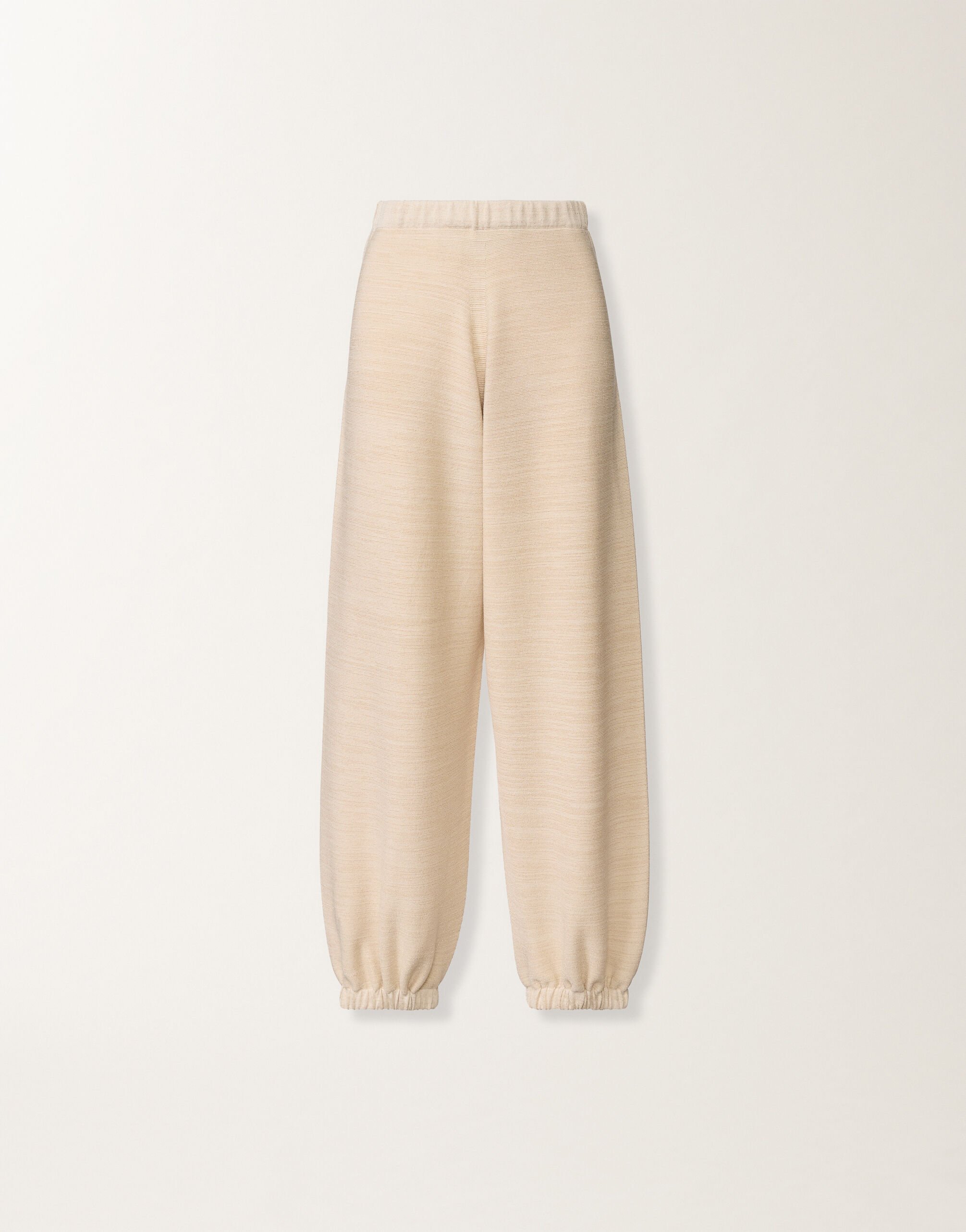 Fabiana Filippi Jogger pants in wool, cotton, and lurex, cream Butter PAD266F328L7660000