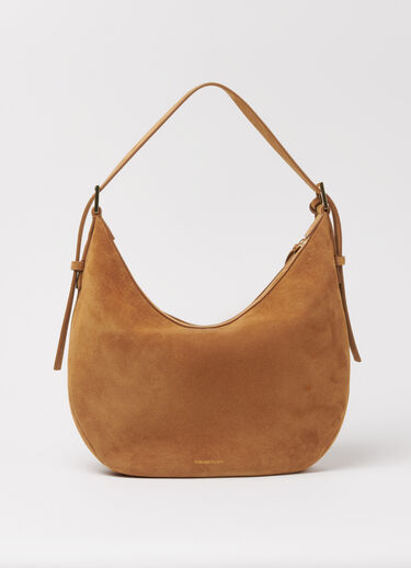 Fabiana Filippi Suede and wicker hobo bag Brown BGD266A803M0050000