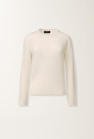 Fabiana Filippi Pull en cachemire, raphia BLANC MAD215F012N9000000
