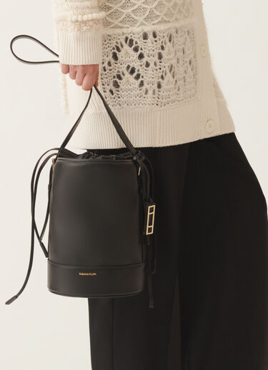 Fabiana Filippi Borsa secchiello in pelle di vitello, nero Nero BGD225A071L8730000