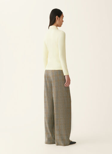 Ribbed cotton jersey long-sleeved T-shirt, vanilla yellow Fabiana Filippi Ribbed cotton jersey long-sleeved T-shirt, vanilla yellow Vanilla yellow JED226F552M4560000