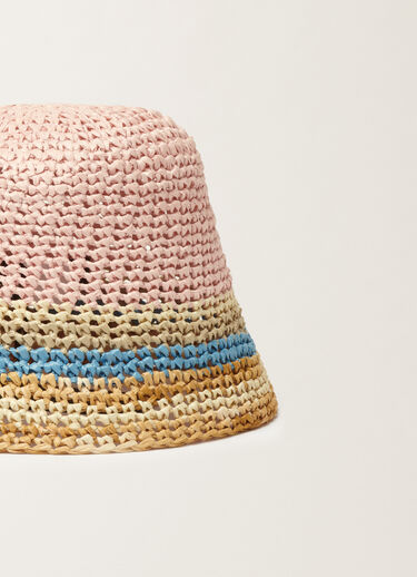 Fabiana Filippi Crochet fisherman hat in raffia, various colors COLOR MIX SAD276A952M0520000