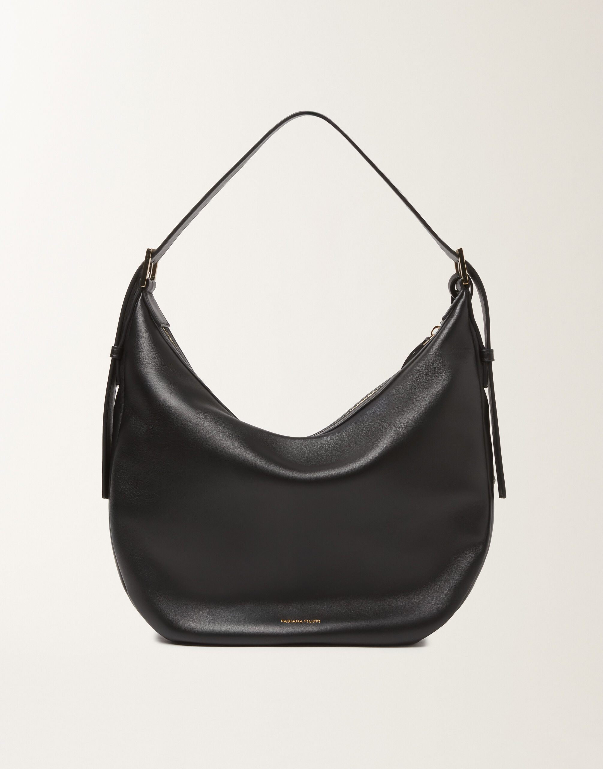 Fabiana Filippi Black nappa hobo bag Black BGD266A803M0040000