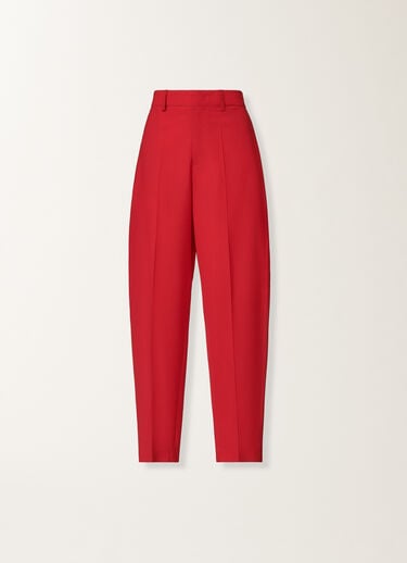 Fabiana Filippi Bi-stretch fresco wool trousers, lacquer Red PAD225F793L6710000