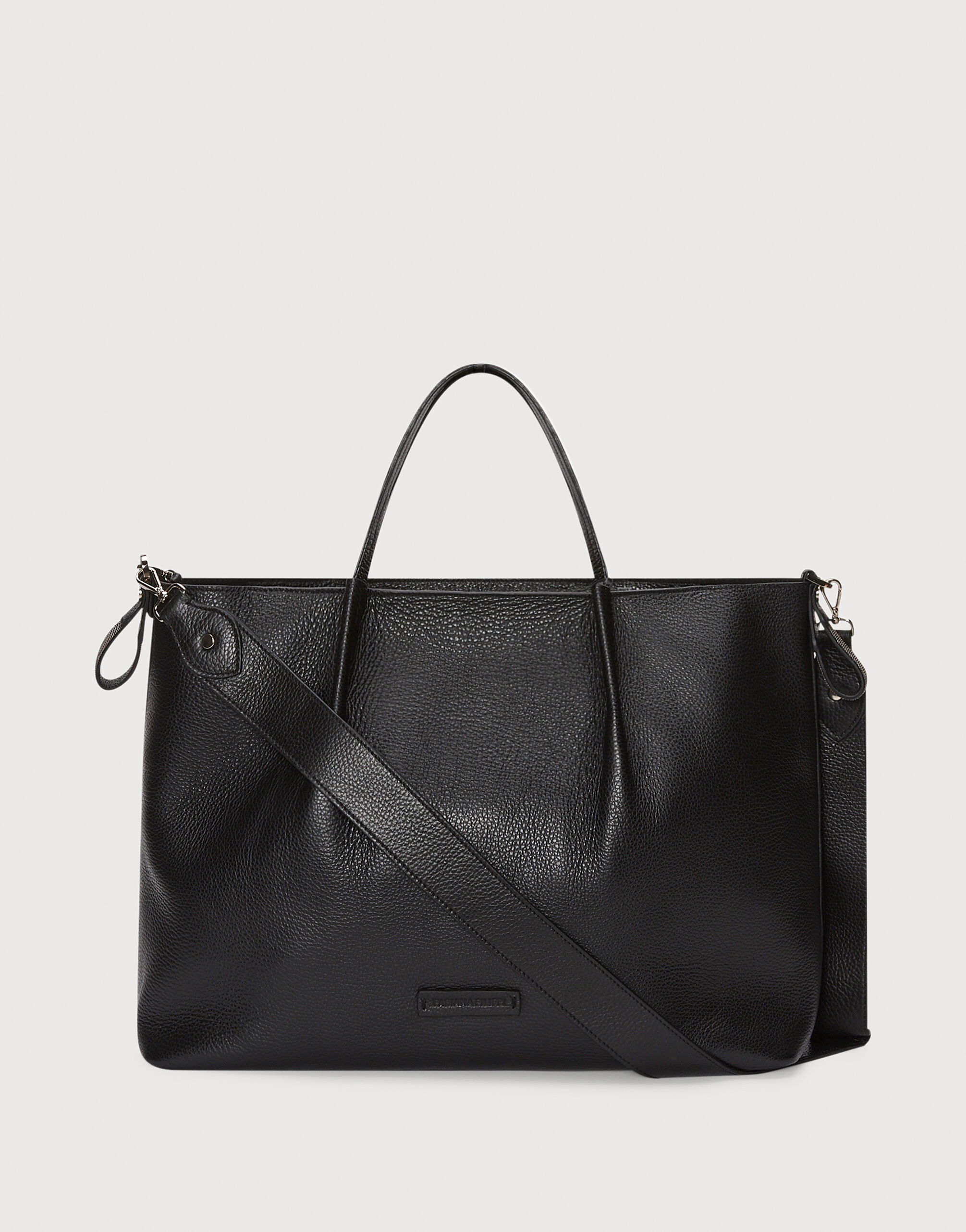 Sac shopping cuir clearance