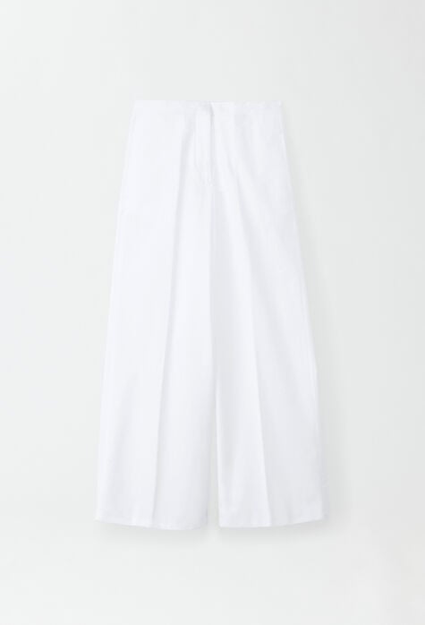 Fabiana Filippi Poplin trousers, optical white PAD274F258H4650000